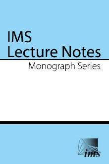 Institute of Mathematical Statistics Lecture Notes - Monograph Series Logo