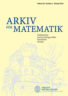 Arkiv för Matematik Logo
