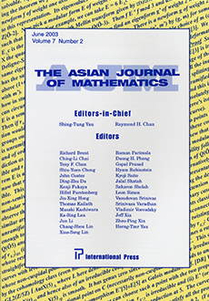 Asian Journal of Mathematics Logo