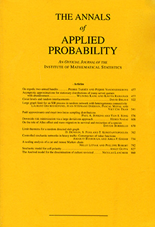 The Annals of Applied Probability Logo