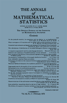 The Annals of Mathematical Statistics Logo