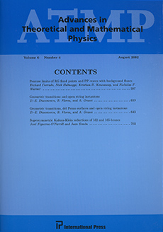 Advances in Theoretical and Mathematical Physics Logo