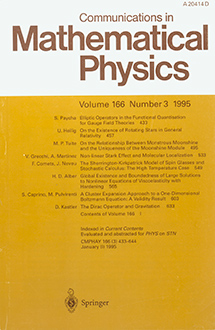 Communications in Mathematical Physics Logo