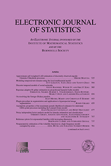 Electronic Journal of Statistics Logo