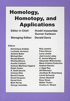 Homology, Homotopy and Applications Logo
