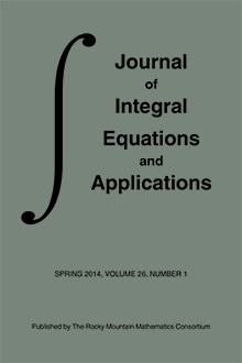 Journal of Integral Equations and Applications Logo