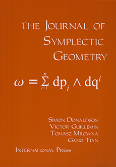 Journal of Symplectic Geometry Logo