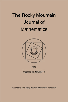 Rocky Mountain Journal of Mathematics Logo