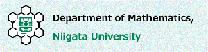 Niigata University, Department of Mathematics Logo