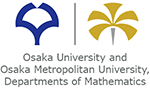 Osaka University and Osaka Metropolitan University, Departments of Mathematics Logo